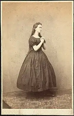 Fredrikke Nielsen performing as Jane Eyre, circa 1860.