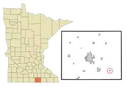 Location of Myrtle, Minnesota