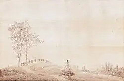 Wallfahrt bei Sonnenuntergang, c. 1805. Earlier setting.