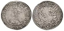 Elector Frederick II Judenkopfgroschen (Oberwähr), Freiberg Mint, 1444 to c. 1451