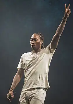American rapper Future performing during the Summer Sixteen Tour in 2016.