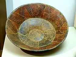 Hallstatt culture ceramic bowl, from a grave in Alburg - Hochwegfeld, Germany.