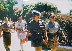 William E. Riley (left), Jerusalem, 1948