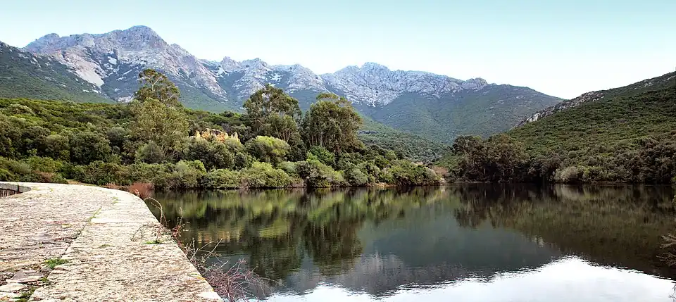 The lake from the dam