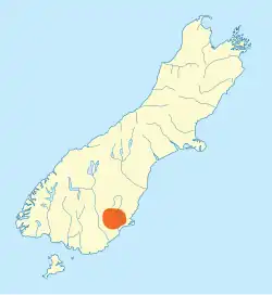 Map showing distribution of Eldon's galaxias (Galaxias eldoni)