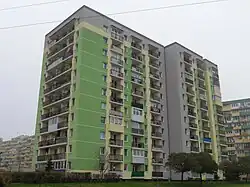 Apartment block housing in Przymorze