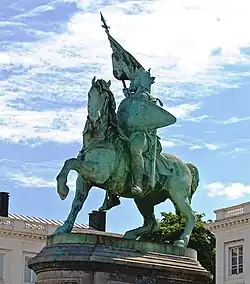 Monument to Godfrey of Bouillon, Place Royale/Koningsplein, Brussels, 1848
