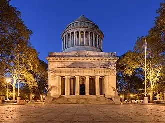 Neoclassical structure with dome