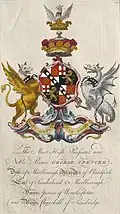 Arms of George Spencer, 4th Duke of Marlborough