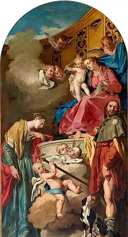 Virgin and Child with St. Lucy and St. Roch (c. 1740), Santa Lucia, Padua