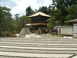 The Silver Pavilion of Ginkaku-ji in Kyoto. It was built in 1489 (Art of Wabi-sabi, Higashiyama Bunka).