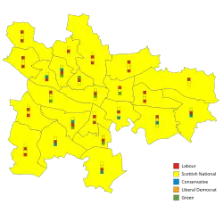 2017 (23 wards / 85 councillors, largest party SNP)