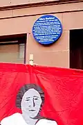 Glasgow Rent Strikes Blue Plaque and Mary Barbour banner