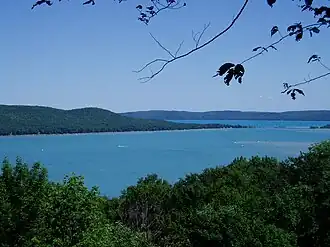 Aerial view of Glen Lake