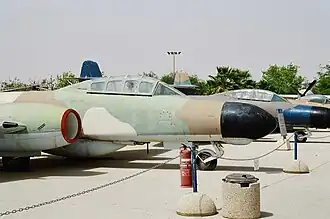 Two-seat Gloster Meteor NF.13 at the IAF Museum near Hatzerim in 2004