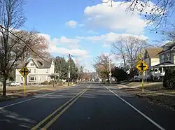 CR 652 (Elm Avenue) eastbound in Woodbury Heights
