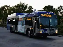 2010 Gillig BRT HEV running on Route 10