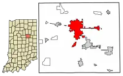 Location of Marion in Grant County