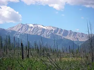 Northeast aspect featuring Stanton Glacier