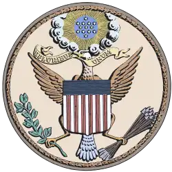The Great Seal of the United States of America during the American Civil War
