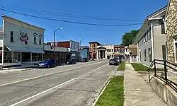 Greenwood Street, looking north towards East Main Street, June 2021
