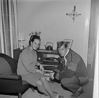 Grethe and Halvard Kausland (1966). (Photo: Rigmor Dahl Delphin / Oslo Museum)