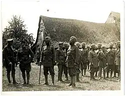 A company of 15th Sikhs at Le Sart, France 1915
