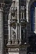 The left side of the south porch buttress