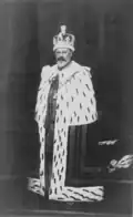 Edward VII wearing the Imperial State Crown for his 1902 coronation