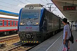 HXD3-0484 in Hengshui Railway Station