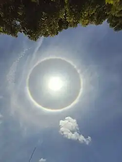 Halo around the Sun in Coimbatore, Tamil Nadu, India (25 September 2023  11:45 AM)
