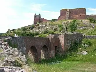 The ruins of Hammershus