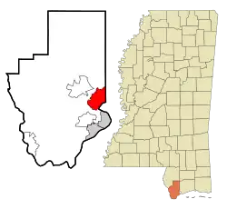 Location of Diamondhead, Mississippi