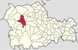 Location in Neamț County
