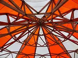 Carpentry for the covered display arena