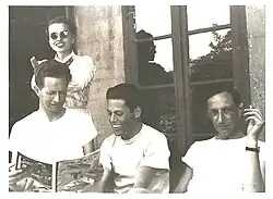 Harriet Taylor, Audre Luoff, Jacques Monod, Boris Ephrussi, MS-001 7 1 58 3 P 0033, Archives at NCBS