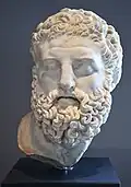 Portrait of Hercules (late 2nd century AD; ancient theater at Nemi)[41][65]