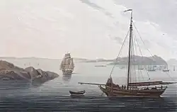 Ny-Hellesund (year 1800) from Boydell's picturesque scenery of Norway