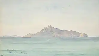 Hen and Chickens, 1920 watercolour by Kate Gow