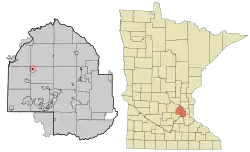 Location of Loretto within Hennepin County, Minnesota