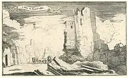 't Slot te Iaarsveldt (Castle Jaarsveld, Veldenstein Castle), destroyed by the French in 1672.