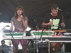 Performing at the Pitchfork Music Festival, July 2008