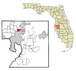 Location in Hillsborough County and the state of Florida