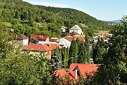 View of the village with Protestant church