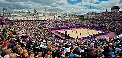 Image 28The Horse Guards Parade hosted the 2012 tournament. (from Beach volleyball at the Summer Olympics)