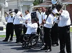 Hot 8 playing funeral for New Orleans blogger Ashley Morris, April 2008