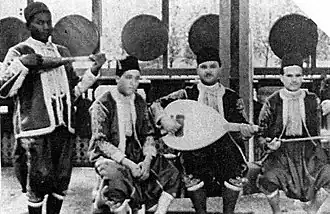 Houcine Slaoui on the left