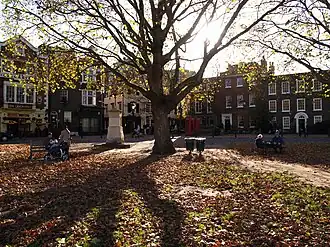 The south corner of Richmond Green