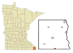 Location of Eitzen, Minnesota