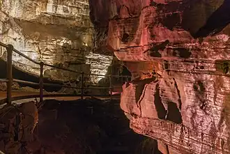 Passage in Howe Caverns